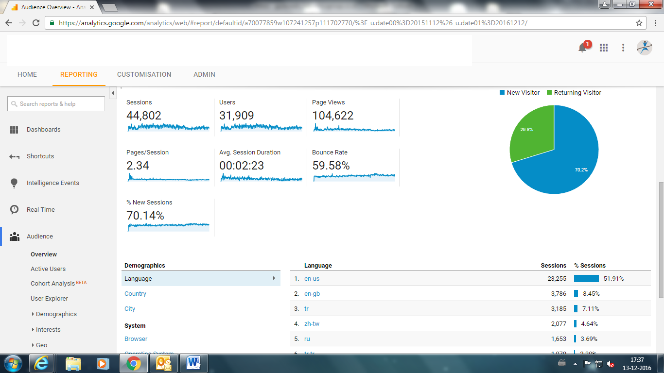 Visitor Analysis Report